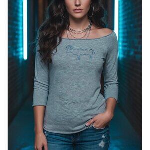 Vintage 90s NWT Smudge Studded Zodiac Capricorn Tee | Indie Sleaze Y2K Grunge S